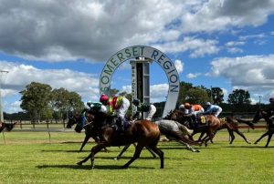 Esk Races - Horses crossing the finish line