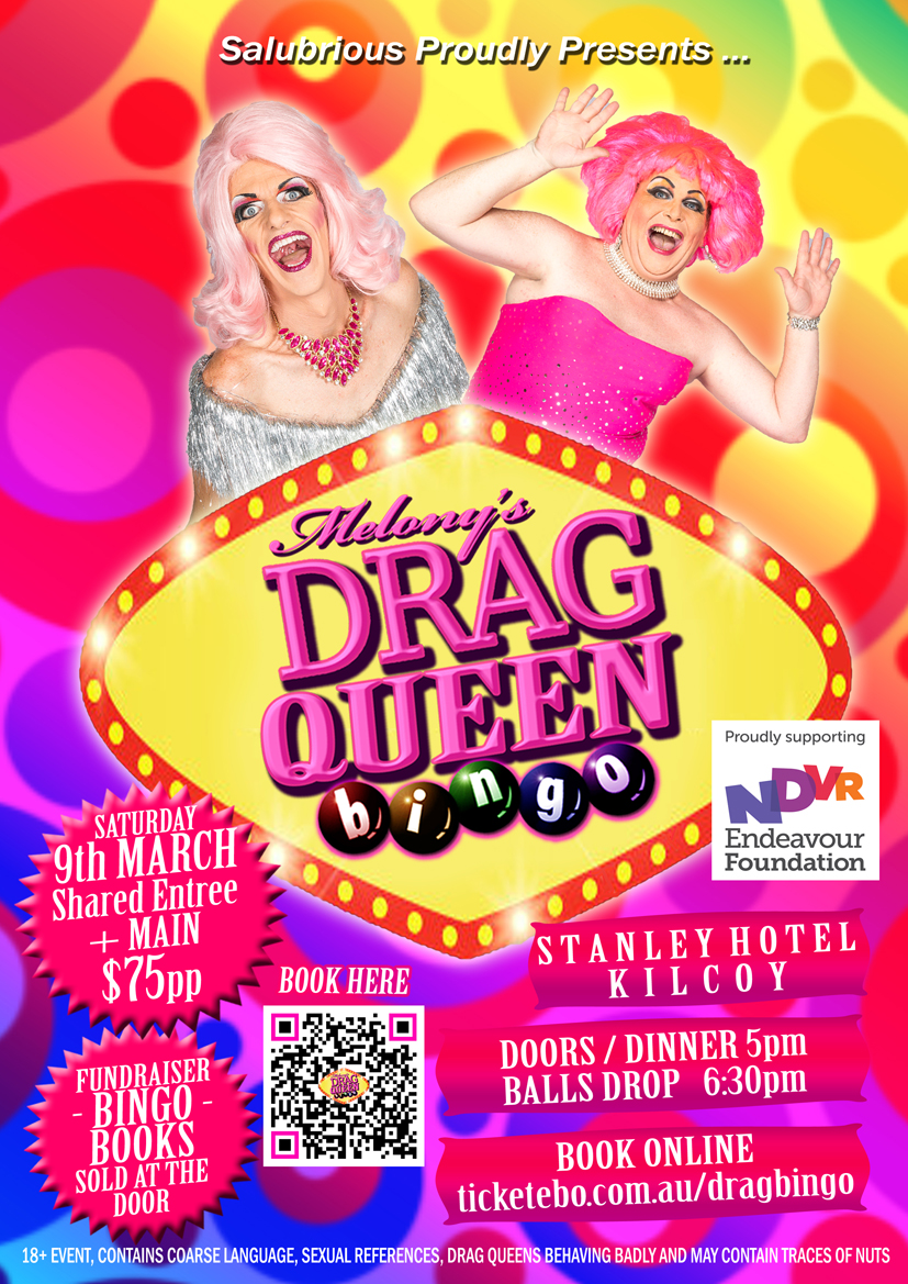 Drag queen bingo poster