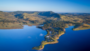 Aerial view of Lake Somerset