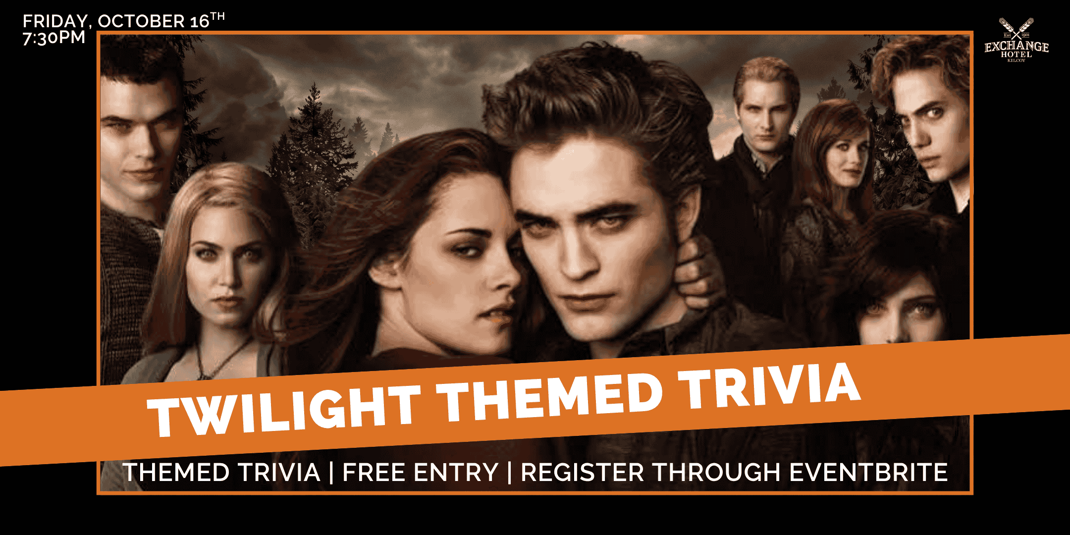 Twilight (Movie characters) Trivia poster for the Exchange Hotel Kilcoy 16 October 2026
