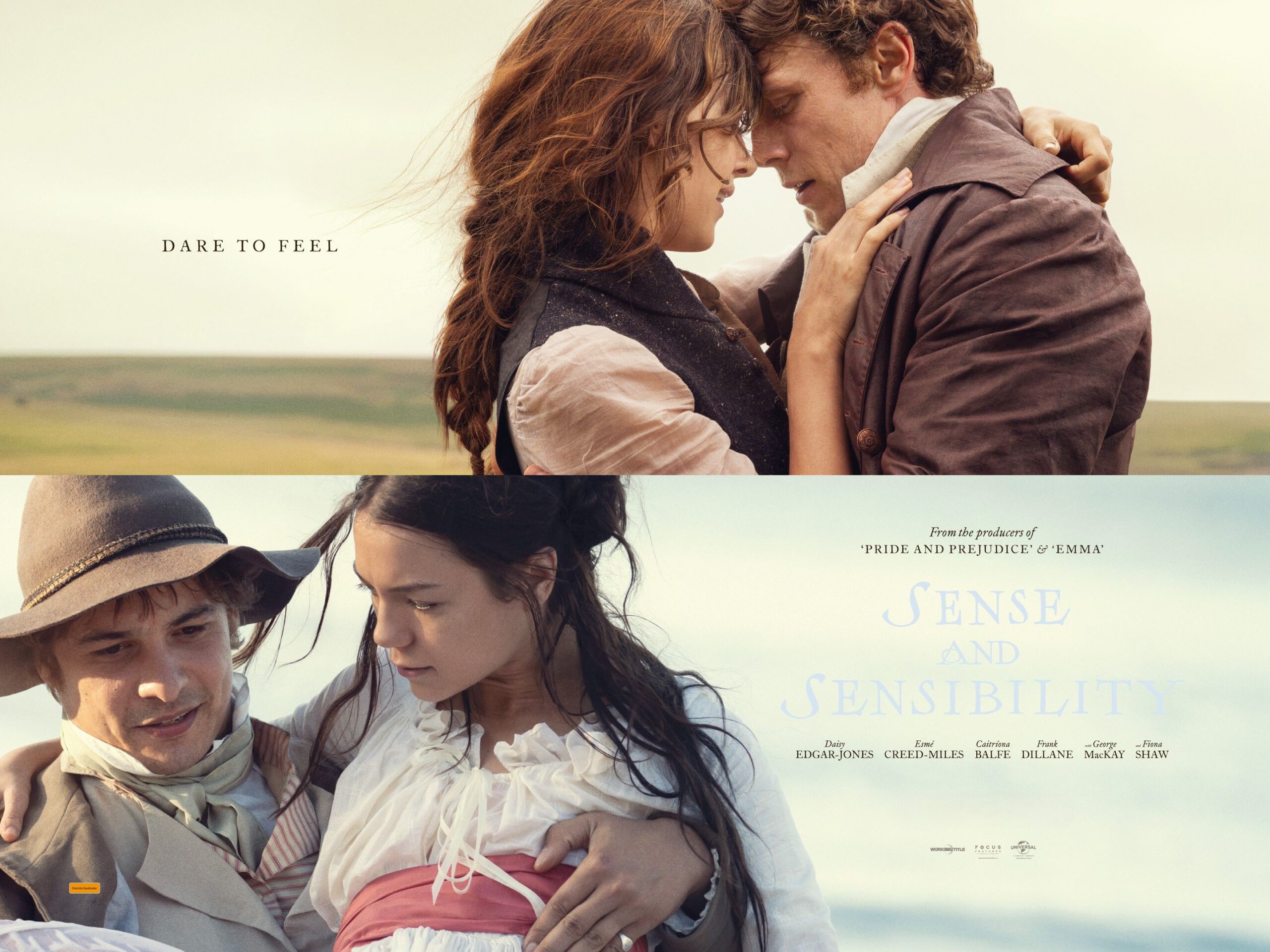 Movie poster for Sense and Sensibility.