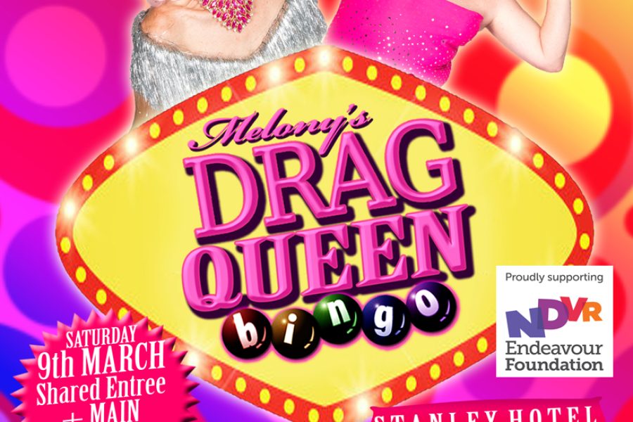 Drag queen bingo poster