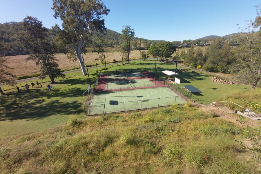 Camp Duckadang tennis courts