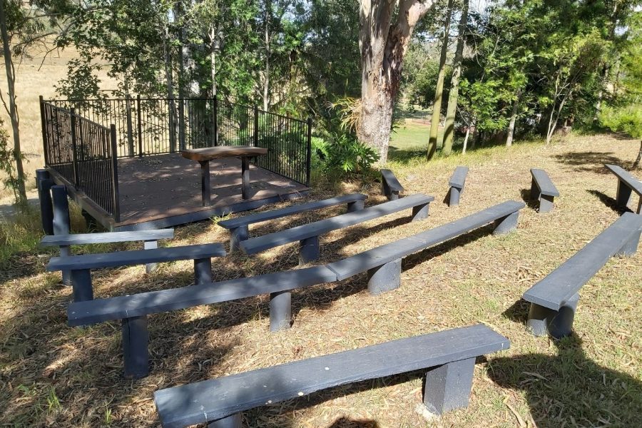 Camp Duckadang outdoor chapel setting