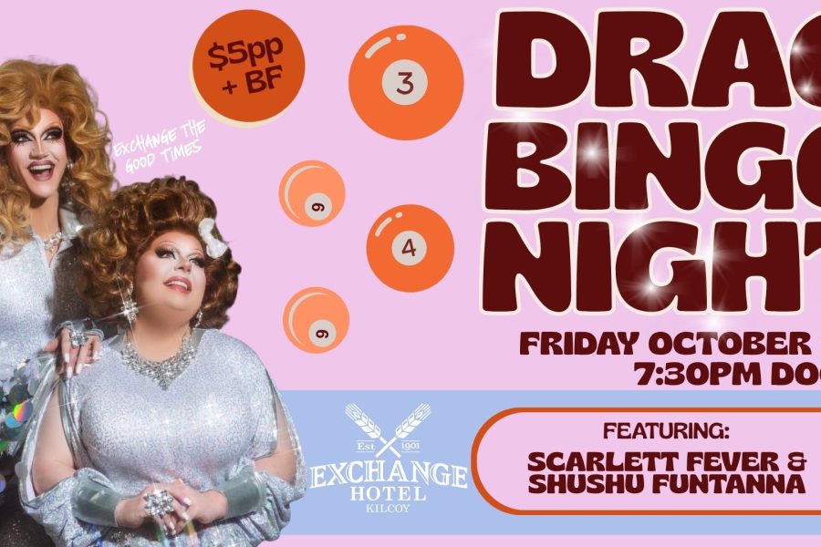 Drag Bingo at the Exchange Hotel Kilcoy 9 October 2026