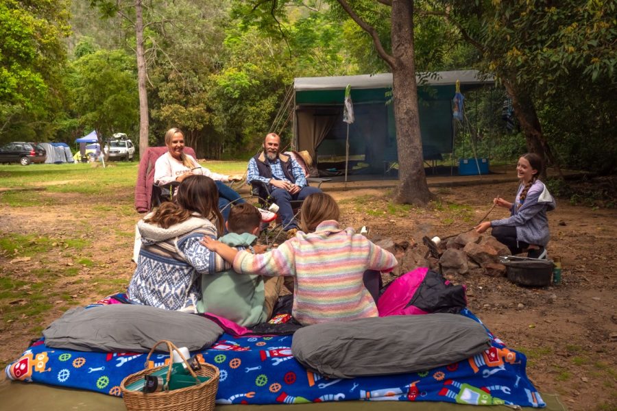 Neurum Creek Bush Retreat camp fire