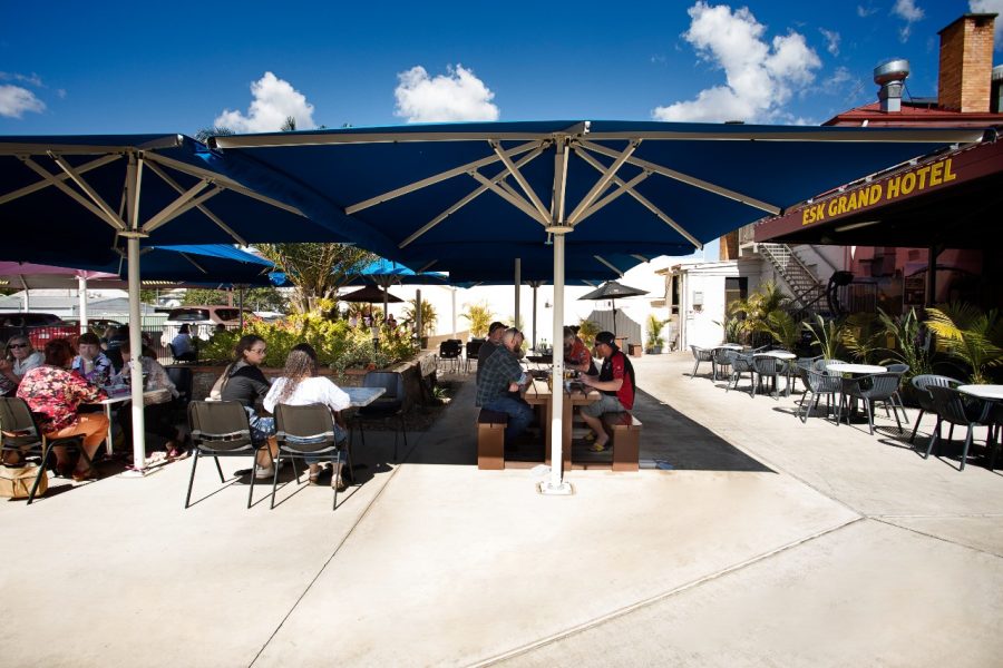 Esk Grand Hotel outdoor dining
