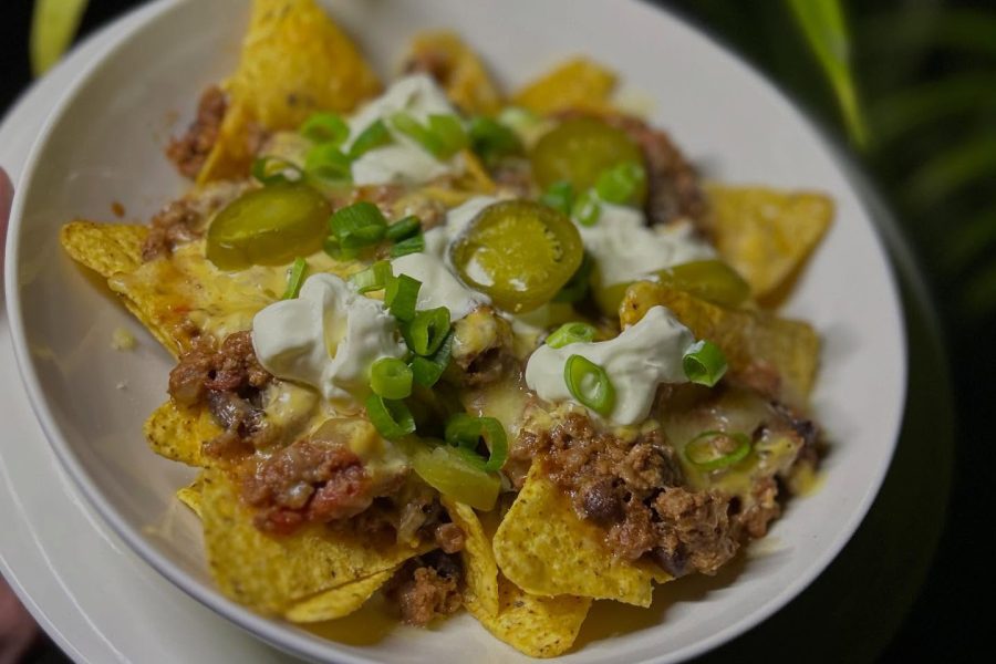 Plate of nachos from the Linville Store and Cafe