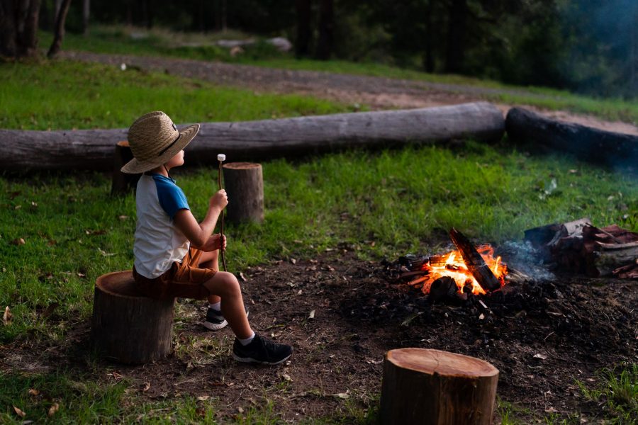 Mountain-Park-Kid-Cooking-Marshmellows-Campfire