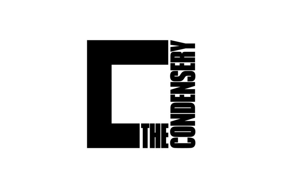 The Condensery Logo - Black writing in a square shape