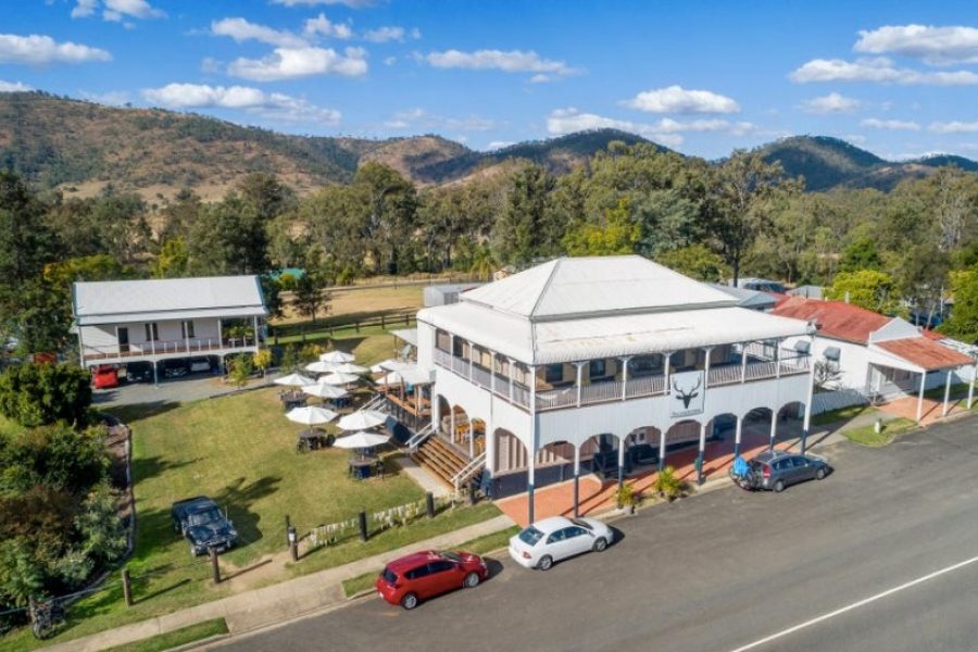 The Linville Hotel aerial view